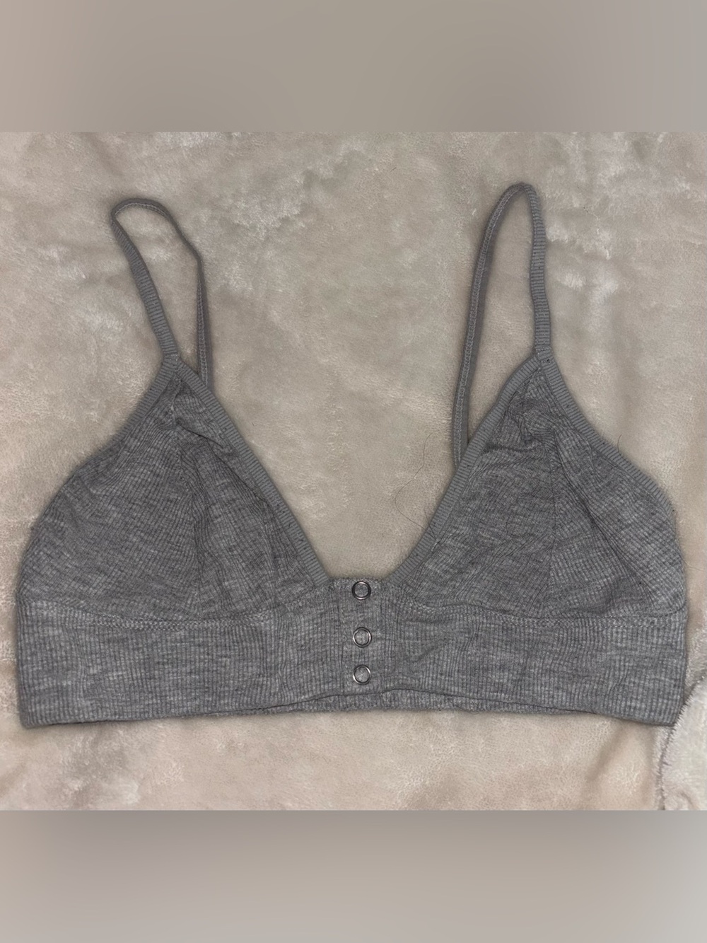 Spoiled angle plunge cotton bra